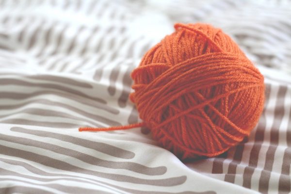 wool, ball, knitting